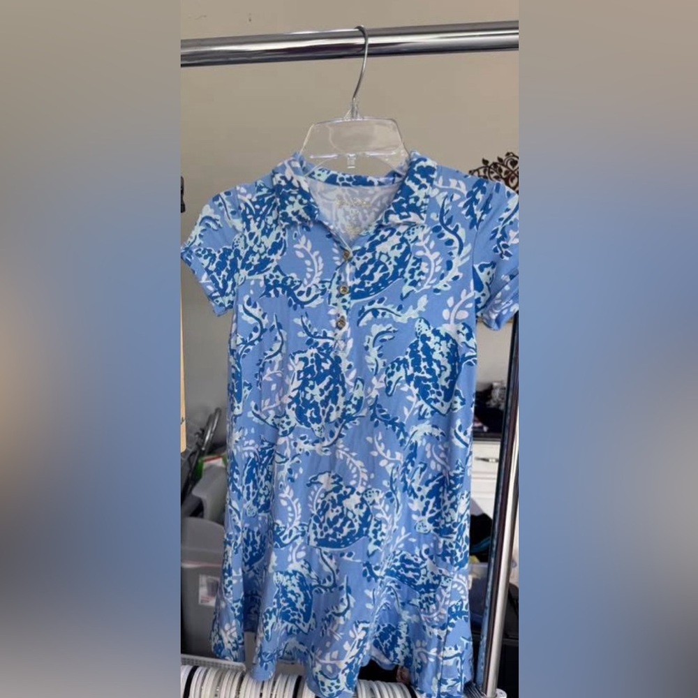 Lilly Pulitzer Blue and White Kids Dress